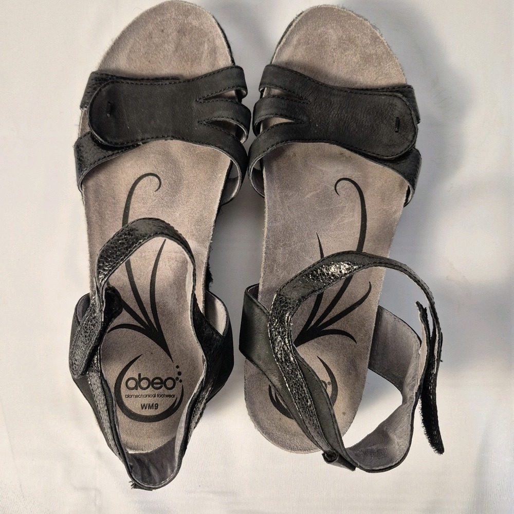 Abeo Biomechanical Footwear Women 9 Black  Straps Sandals